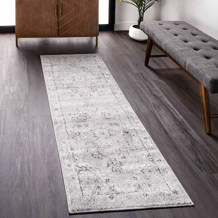 Nuloom Gena Distressed Transitional Medallion Area Rug 2ft 6in x 8ft ACSD05A-2608